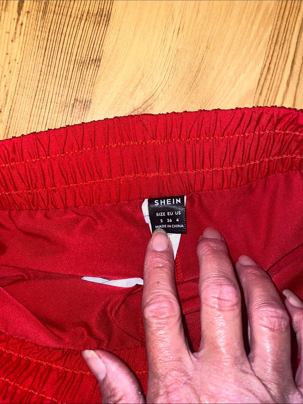 Athletic Works Floral/Shein Athletic Shorts Red- 2 pr. Set - Picture 3 of 4